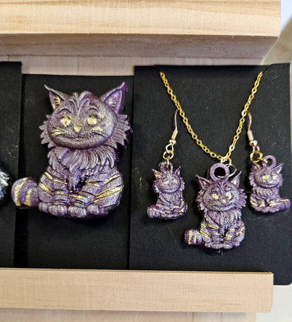 Emlems - Cheshire Cat Jewellery Set Silicone Mould