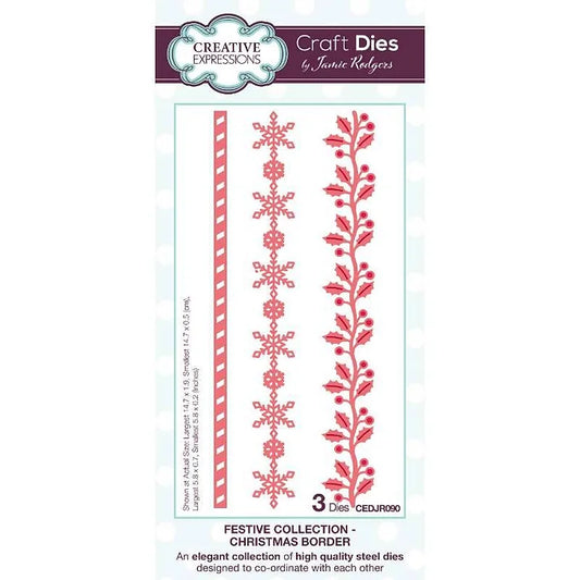Creative Expressions - Christmas Border Craft Die Set By Jamie Rodgers