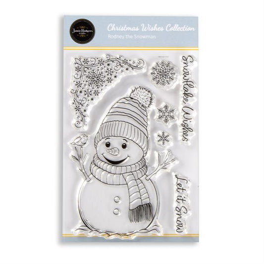 Jamie Rodgers Crafts - Rodney The Snowman Stamp Set - Christmas Wishes Collection