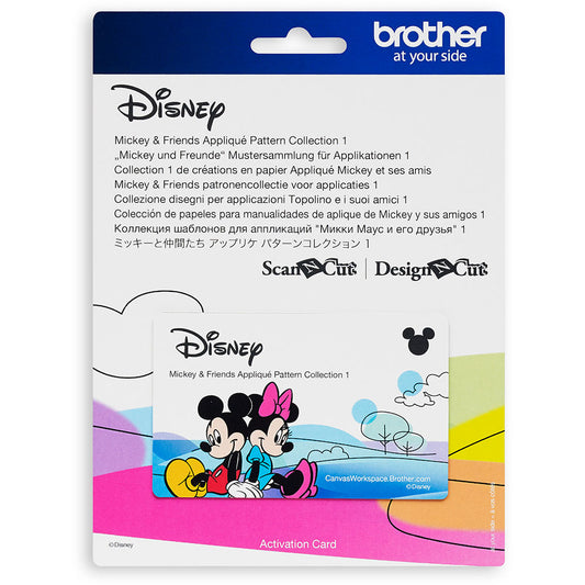 Brother ScanNCut - Disney Mickey & Friends Applique Pattern Collection 1