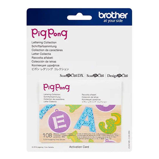 Brother ScanNCut - Pigpong Lettering Collection