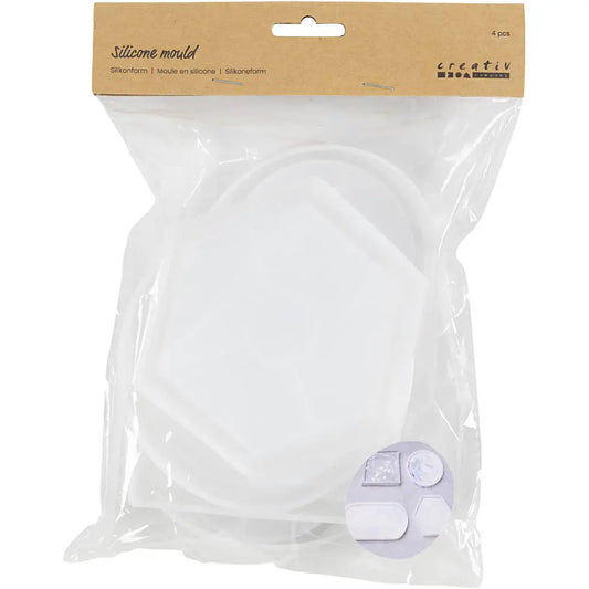 Silicone Moulds - Various Shapes 4pcs