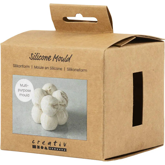 Silicone Mould - Square With Bubbles 1pcs
