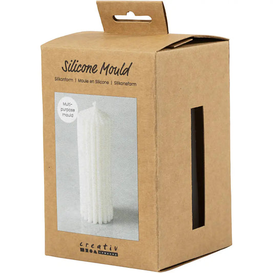 Silicone Mould - Ribbed Cylinder 1pcs