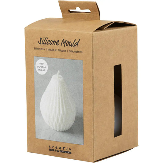 Silicone Mould - Ribbed Teardrop 1pcs