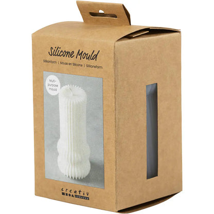 Silicone Mould - Ribbed Cylinder with Arches