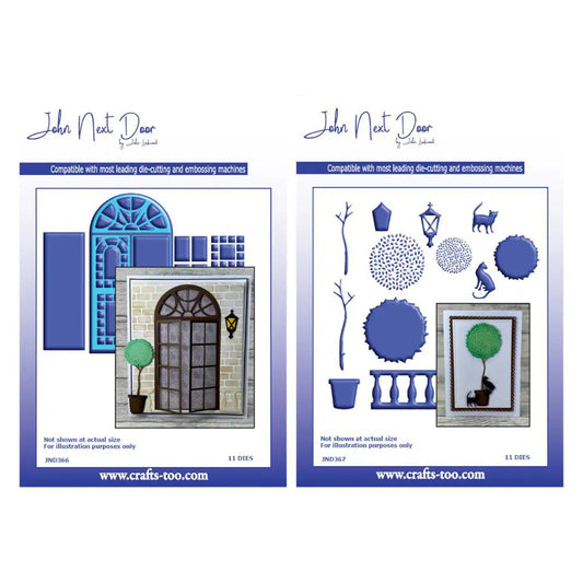 John Next Door - French Window & Topiary Die Sets