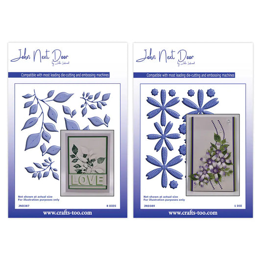 Crafts Too – John Next Door – Shadow Leaves & Stitch Daisy Die Sets