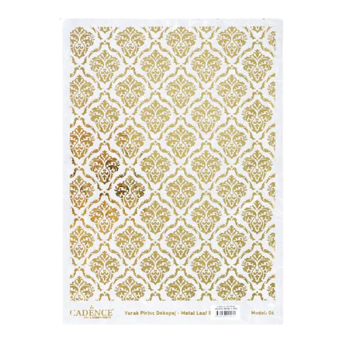 Cadence Gold Metal Leaf A3 Rice Paper - Delightful Demask