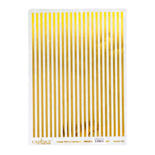 Cadence Gold Metal Leaf A3 Rice Paper - Streamlined Style