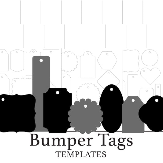 The Crafty Witches - Paper Charms Bumper Tags SVG & PDF Files