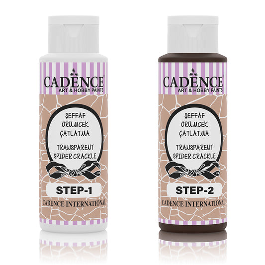 Cadence Transparent Spider Crackle 2-step Medium