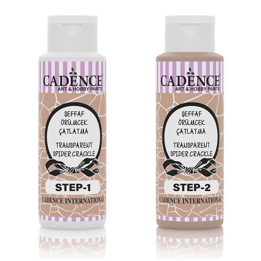 Cadence Transparent Spider Crackle 2-step Medium
