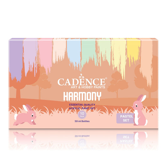 Cadence Harmony Acrylic Paint Set - Pastels (10 x 59ml)