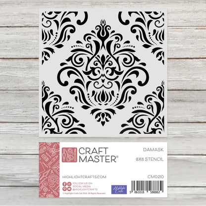 Craft Master Demask 8x8 Stencil