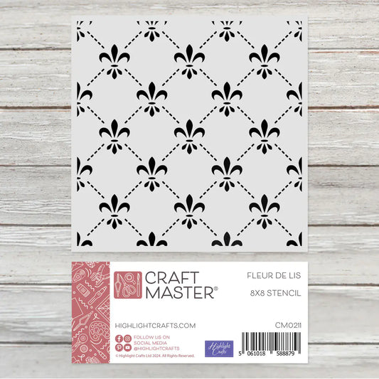 Craft Master Fleur De Lis 8x8 Stencil