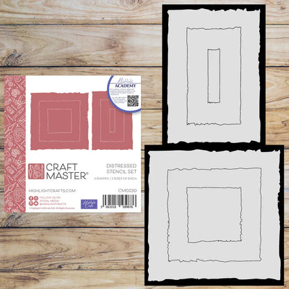 Craft Master Distressed Stencil Set