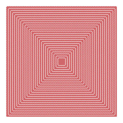Craft Master – Ditsy Scallop Square Die Set