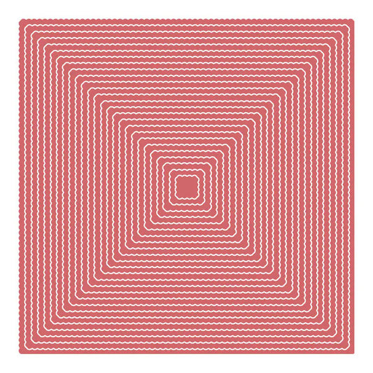 Craft Master – Ditsy Scallop Square Die Set