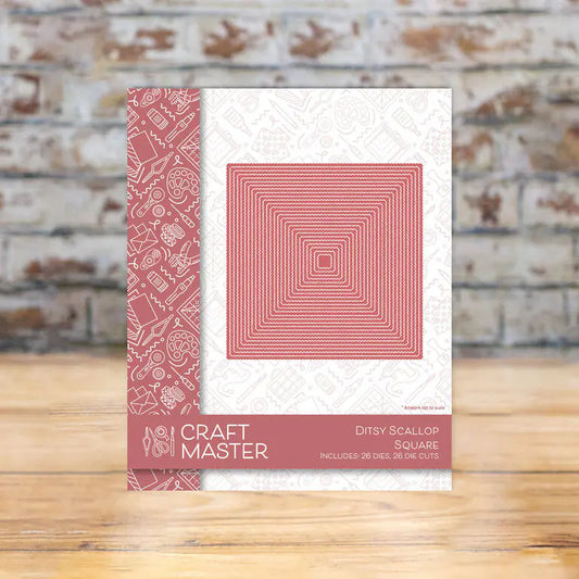 Craft Master – Ditsy Scallop Square Die Set