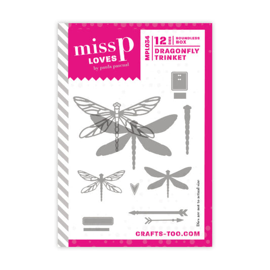 Crafts Too - John Next Door - Miss P Loves - Dragonfly Trinket Die Set