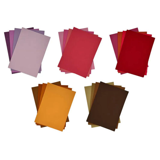 Craft Artist - Canvas Card Pack 2 Warm Tones - 5 Packs
