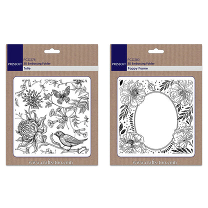 Crafts Too - John Next Door - Press Cut 3D Embossing Folder Duo's