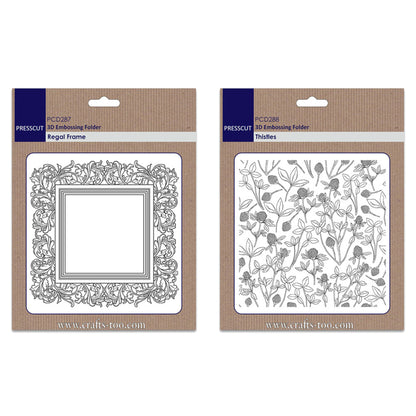 Crafts Too - John Next Door - Press Cut 3D Embossing Folder Duo's