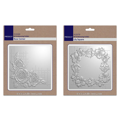 Crafts Too - John Next Door - Press Cut 3D Embossing Folder Duo's