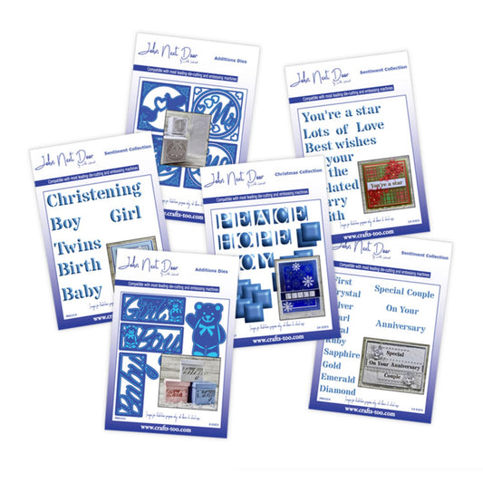 John Next Door - 6x Assorted Design & Sentiment Die Sets