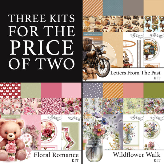 The Crafty Witches - Letters from the Past, Floral Romance & Wildflower Walk Download Kits
