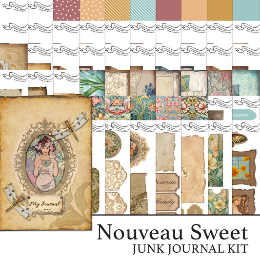 The Crafty Witches - Nouveau Sweet Junk Journal Download Kit