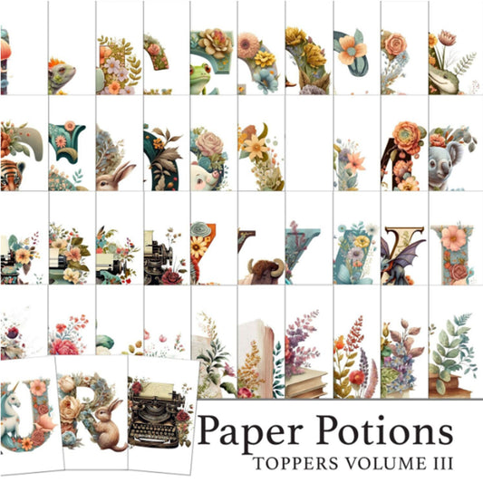 The Crafty Witches - Paper Potions Toppers Vol III Download kit