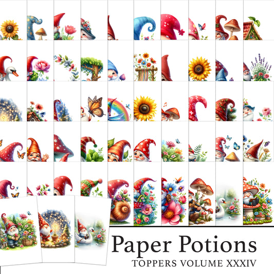The Crafty Witches - Paper Potions Toppers Vol XXXIV Download Kit