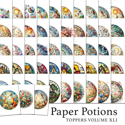 The Crafty Witches - Paper Potions Toppers Vol XLI Download kit