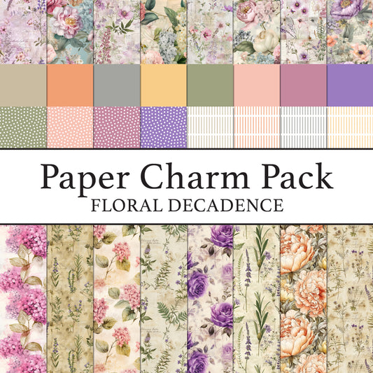 The Crafty Witches - Paper Charms Floral Decadance Download Collection