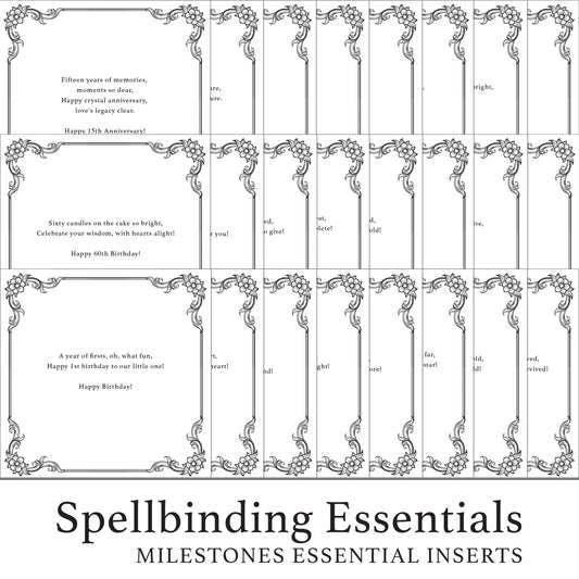 The Crafty Witches - Essential Inserts: Milestones in Life Download Collection