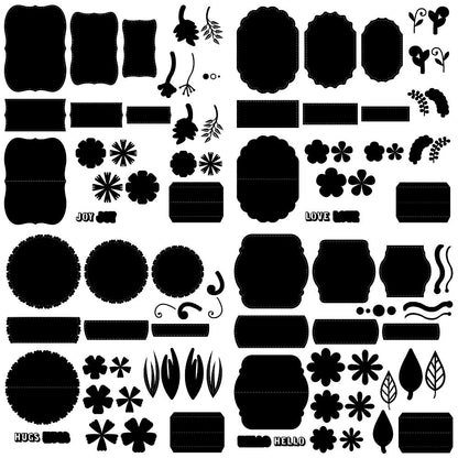 The Crafty Witches - Floral Bewitching Cards SVG & PDF Files
