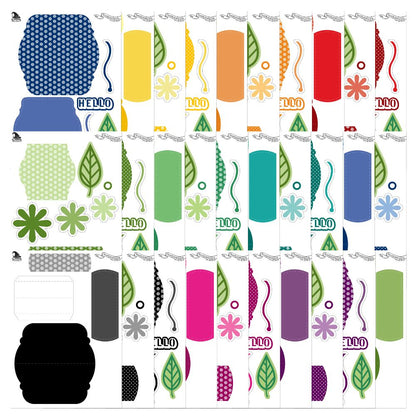 The Crafty Witches - Floral Bewitching Cards SVG & PDF Files