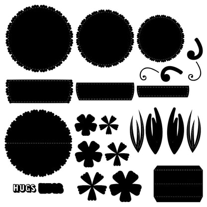The Crafty Witches - Floral Bewitching Cards SVG & PDF Files