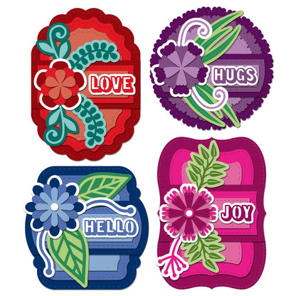 The Crafty Witches - Floral Bewitching Cards SVG & PDF Files