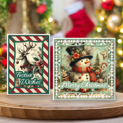 The Crafty Witches - Fantastical Festive Frames SVG Files