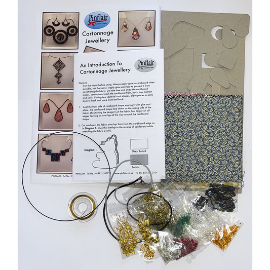 Pinflair Cartonnage Jewellery Kit with Fabric