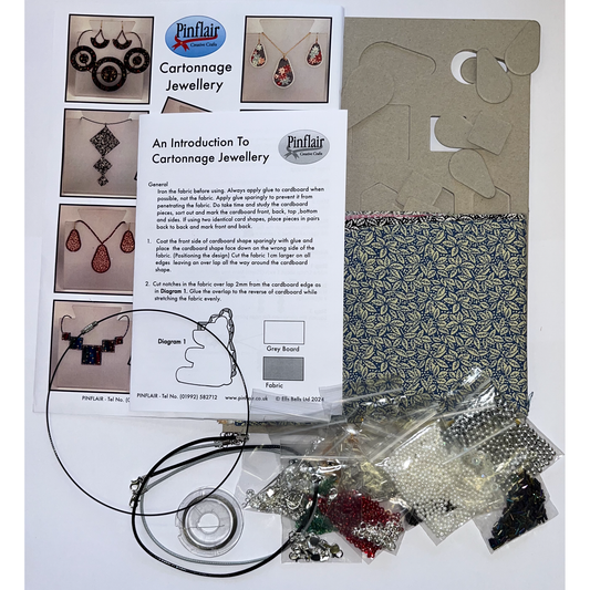 Pinflair Cartonnage Jewellery Kit with Fabric