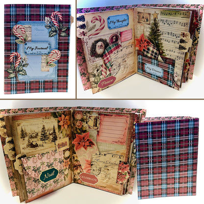 The Crafty Witches - Christmas Memories Junk Journal Digital Kit - 74 Printable Sheets