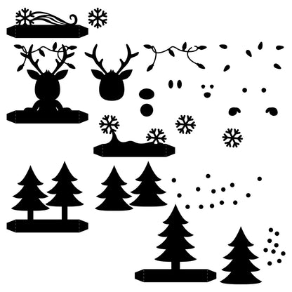 The Crafty Witches - Christmas Presents Pop-up Boxes PDF & SVG Files