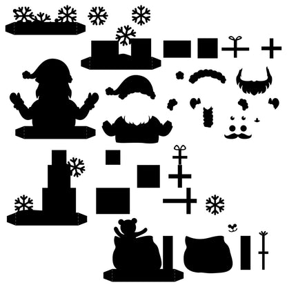 The Crafty Witches - Christmas Presents Pop-up Boxes PDF & SVG Files