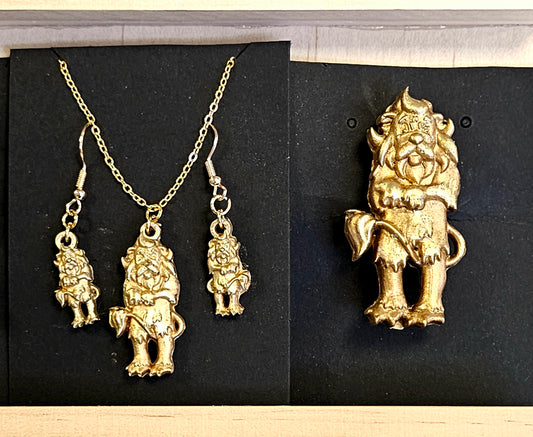 Emlems - Oz Cowardly Lion Jewellery Set Silicone Mould