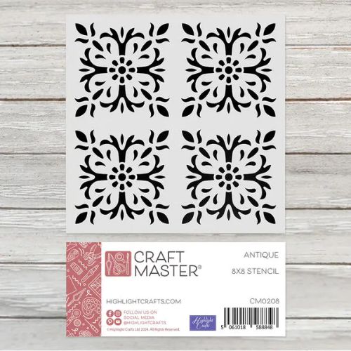 Craft Master 8x8 Stencil - Antique