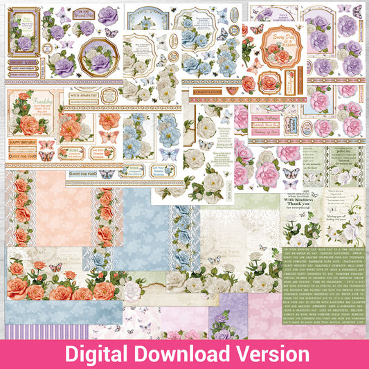Debbi Moore Designs - Chateau Rose Cardmaking Digital Download